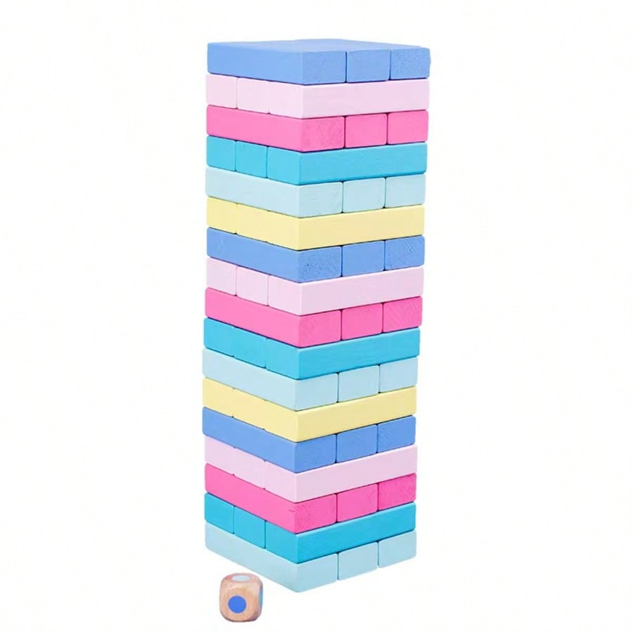 Wooden Stacking Tumbling Tower - Kids Education Number recension och pris