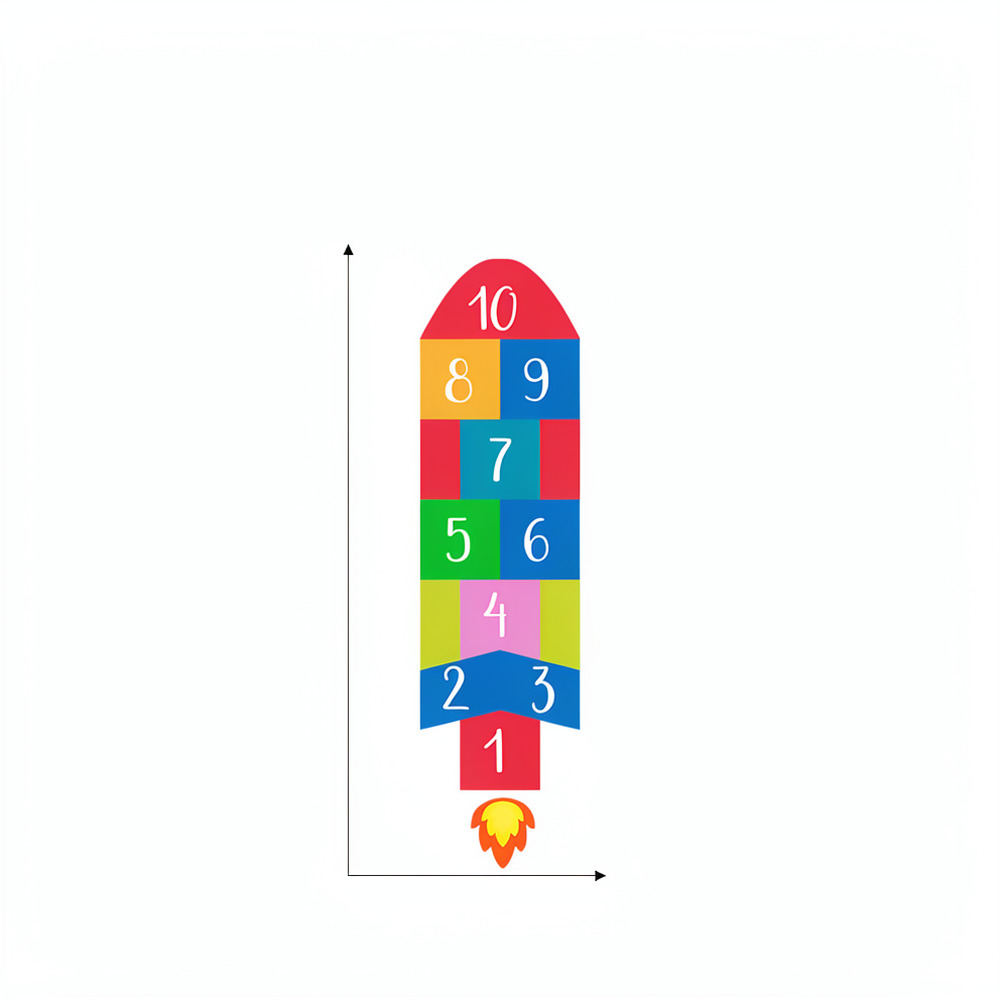 Educational Rocket Hopscotch W - Kids Education Activities recension och pris