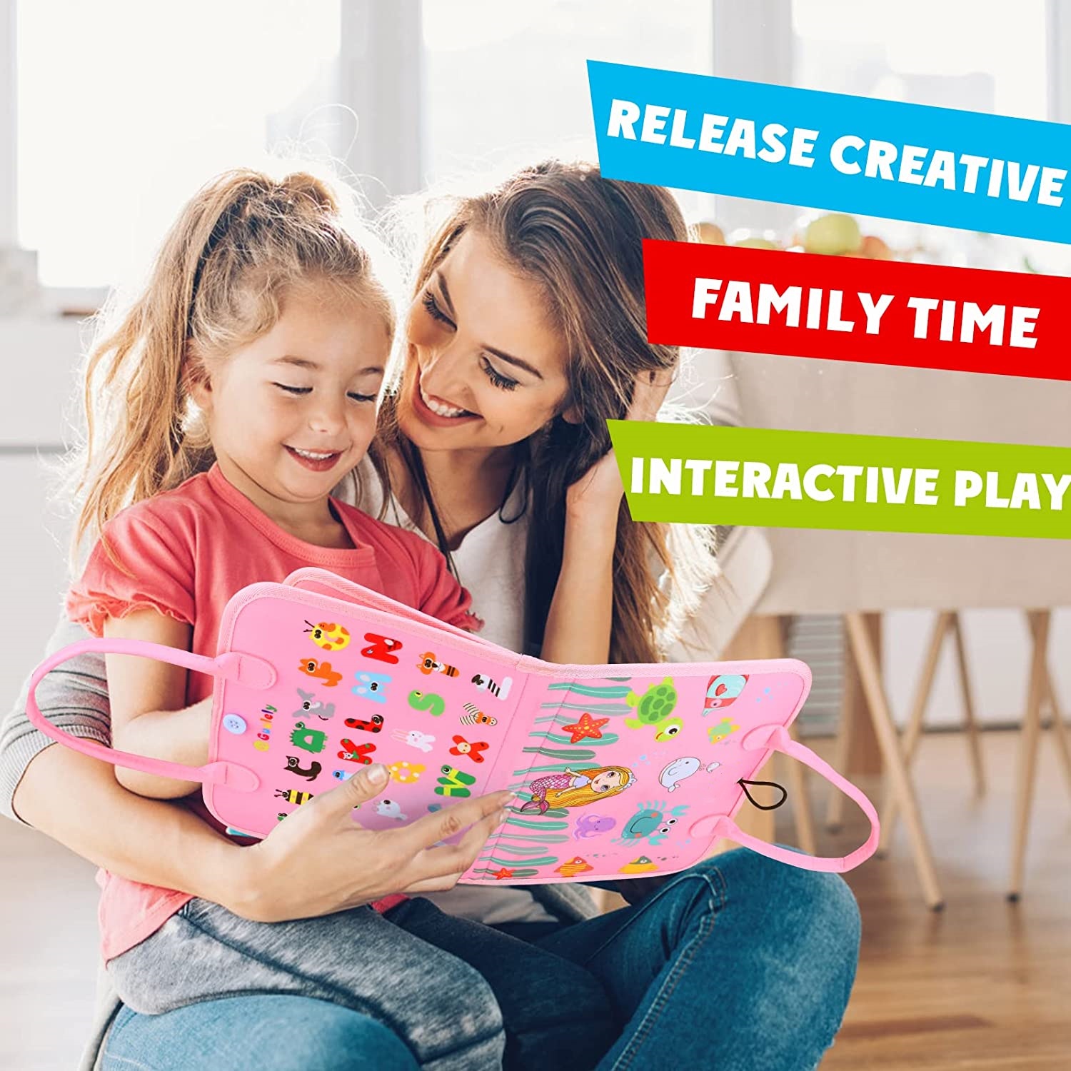 Montessori Toddler Busy Board, - Kids Education Activities recension och pris
